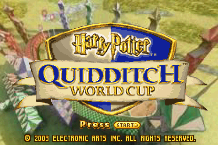 Harry Potter Quiddich World Cup Title Screen